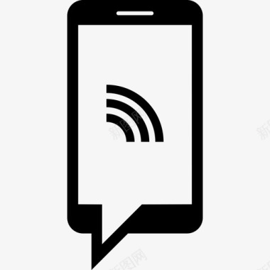 使用Wifi信号工具和工具电话图标进行电话聊天图标