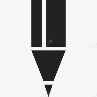 黑色笔尖教育笔图标图标