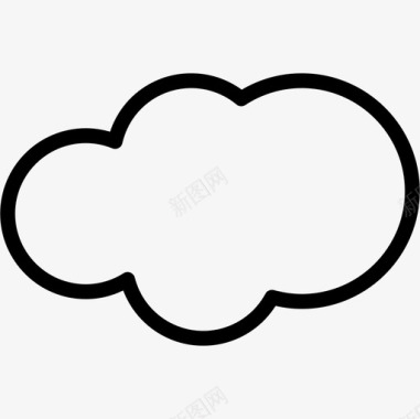 简单的云天气光图标图标