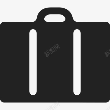 黑色旅行箱时尚通用10图标图标