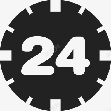 24小时服务24小时服务标志商务物流图标图标