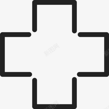 空白药房十字标牌通用13图标图标