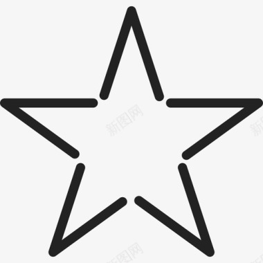 星型由线条形状通用13图标图标