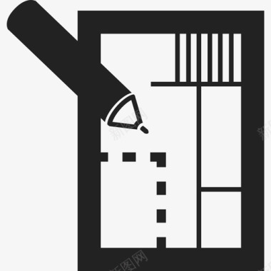 图纸房屋平面图建筑物房地产图标图标
