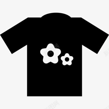 花朵T恤时尚ios7套装填充2图标图标