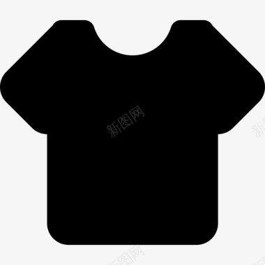短袖黑色衬衫时尚ios7lite填充图标图标