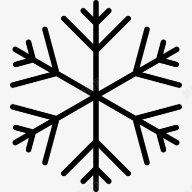 雪花形状雪花图标图标