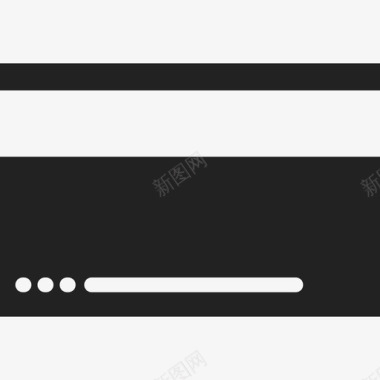 黑色接口矩形信用卡接口ios7黑色图标图标