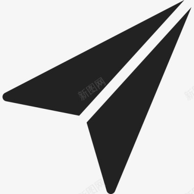 小型纸飞机艺术ios7高级填充2图标图标