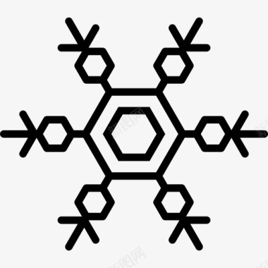 自然雪花雪花自然图标图标