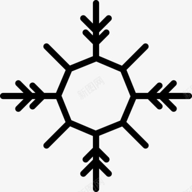 雪花矢量素材图片雪花自然图标图标