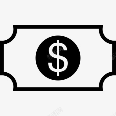 美元小图标美元标签商业现金包2图标图标