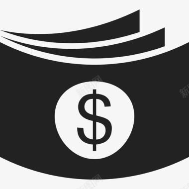 三美元钞票商业现金包2图标图标