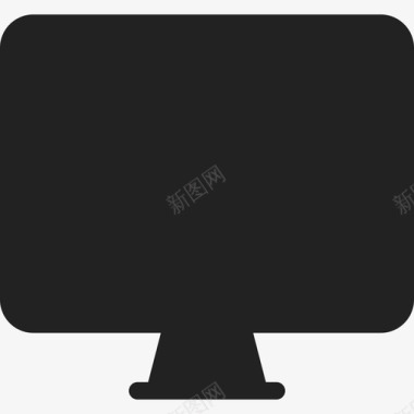 平板显示器技术ios7黑色图标图标