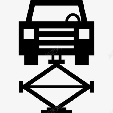 驾驶汽车电梯交通工具机械上的汽车图标图标