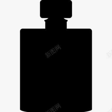 黑色瓶子形状形状时尚图标图标