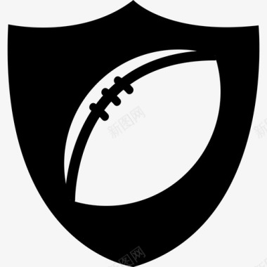 橄榄球徽章体育图标图标