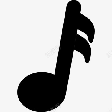 音乐黑色音符形状音乐和声音1图标图标
