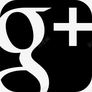 很棒Google Plus符号字体很棒填充图标图标