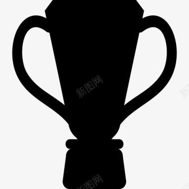 奖杯杯黑色形状形状足球图标图标