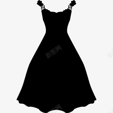 黑色长裙造型时尚时尚偶像图标图标
