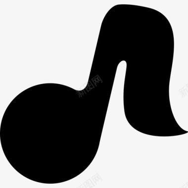 音符黑色变体形状音乐和声音2图标图标