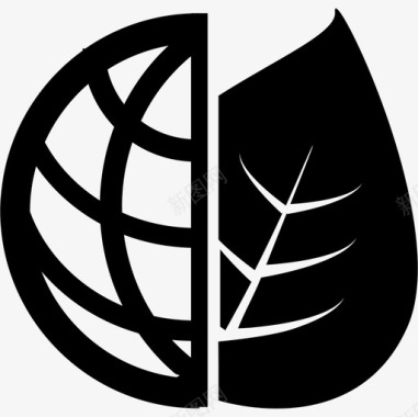 生态地球标志环保图标图标