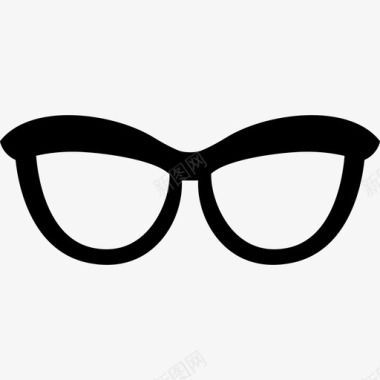 眼镜眼睛医疗时尚的图标图标