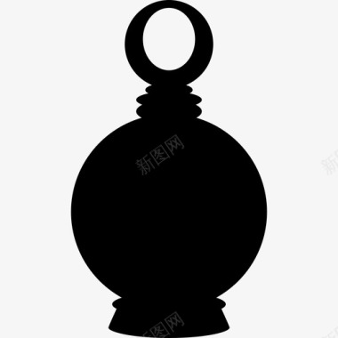 帕尔夫瓶圆形形状时尚图标图标