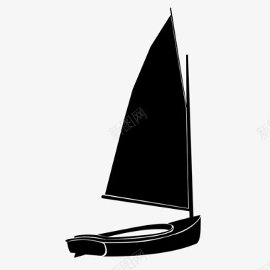 船帆船风水图标图标
