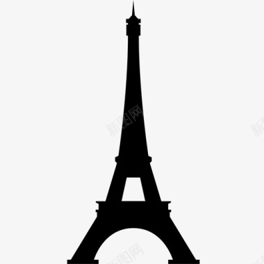埃菲尔铁塔建筑巴黎图标图标