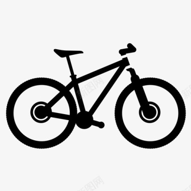 山地车自行车山地车踏板图标图标