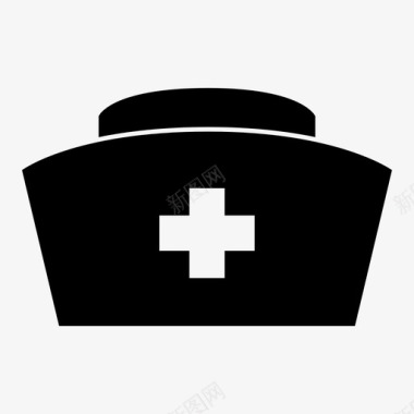 卡通护士帽护士帽子急救图标图标