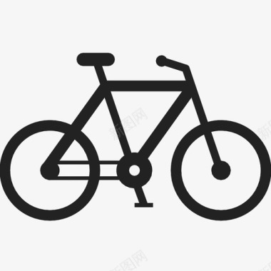 通勤自行车通勤骑行图标图标
