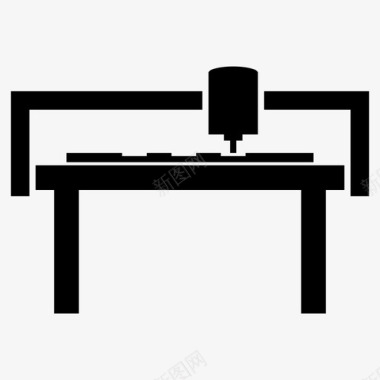数控雕刻机数控机床铣床图标图标