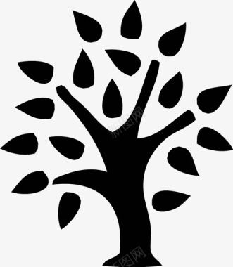 生物学树木生物学生态学图标图标