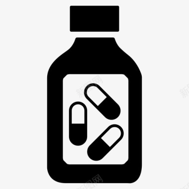 药丸药品瓶子医生图标图标