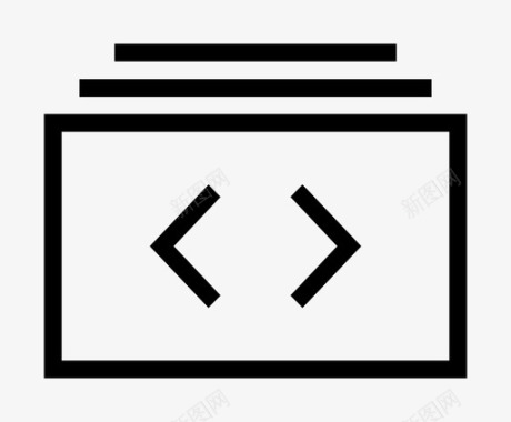 HTML5代码代码编码开发者图标图标