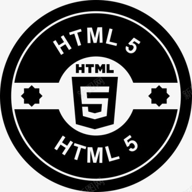 HTML5复古圆形徽章徽标复古社交徽章图标图标