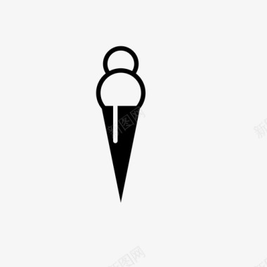 冰淇淋冰淇淋甜点食物图标图标