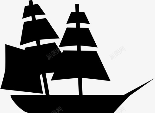 帆船水理货海水手图标图标