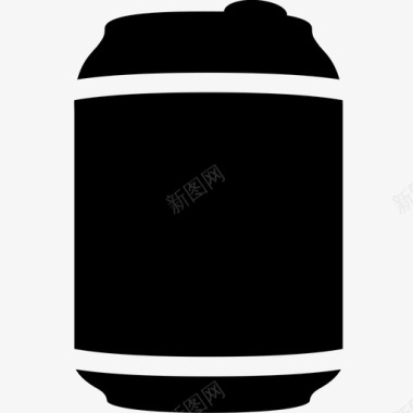 汽水罐啤酒罐汽水回收软饮料图标图标