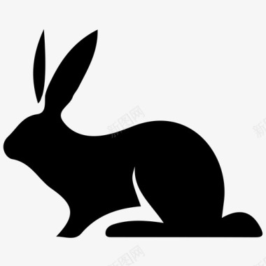 可爱动物拟人兔子动物可爱的图标图标