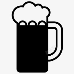 大杯啤酒啤酒酒精酒吧酒类饮料图标高清图片