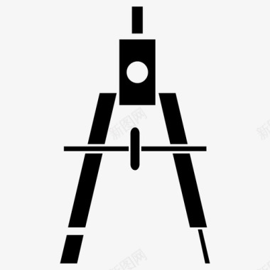 探听仪器绘图罗盘铅笔量具图标图标