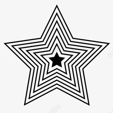 条纹星星图案最爱图标图标