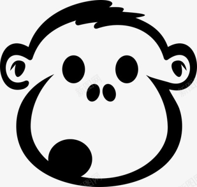 黑猴子猴子动物猿图标图标