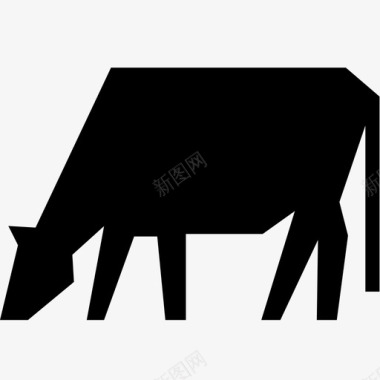 哺乳动物牛牛奶肉图标图标