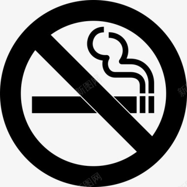 禁止吸烟标志牌图标图标