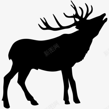 鹿鹿动物巴伐利亚拜仁伯杰图标图标